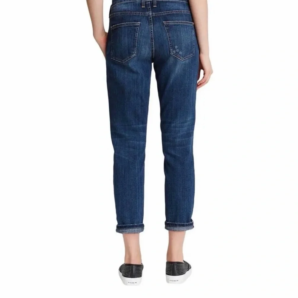 Current/Elliot Distressed Boyfriend Jeans
